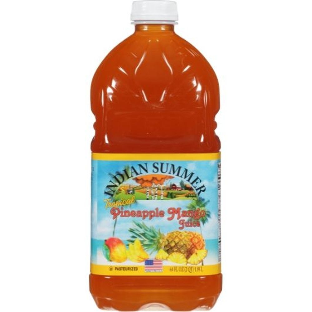 Indian Summer Pineapple Mango Flavored Apple Juice, 64 Ounce -- 8 per case