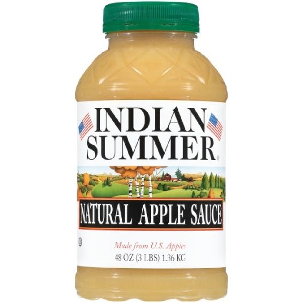 Indian Summer Natural Applesauce, 48 Ounce -- 8 per case