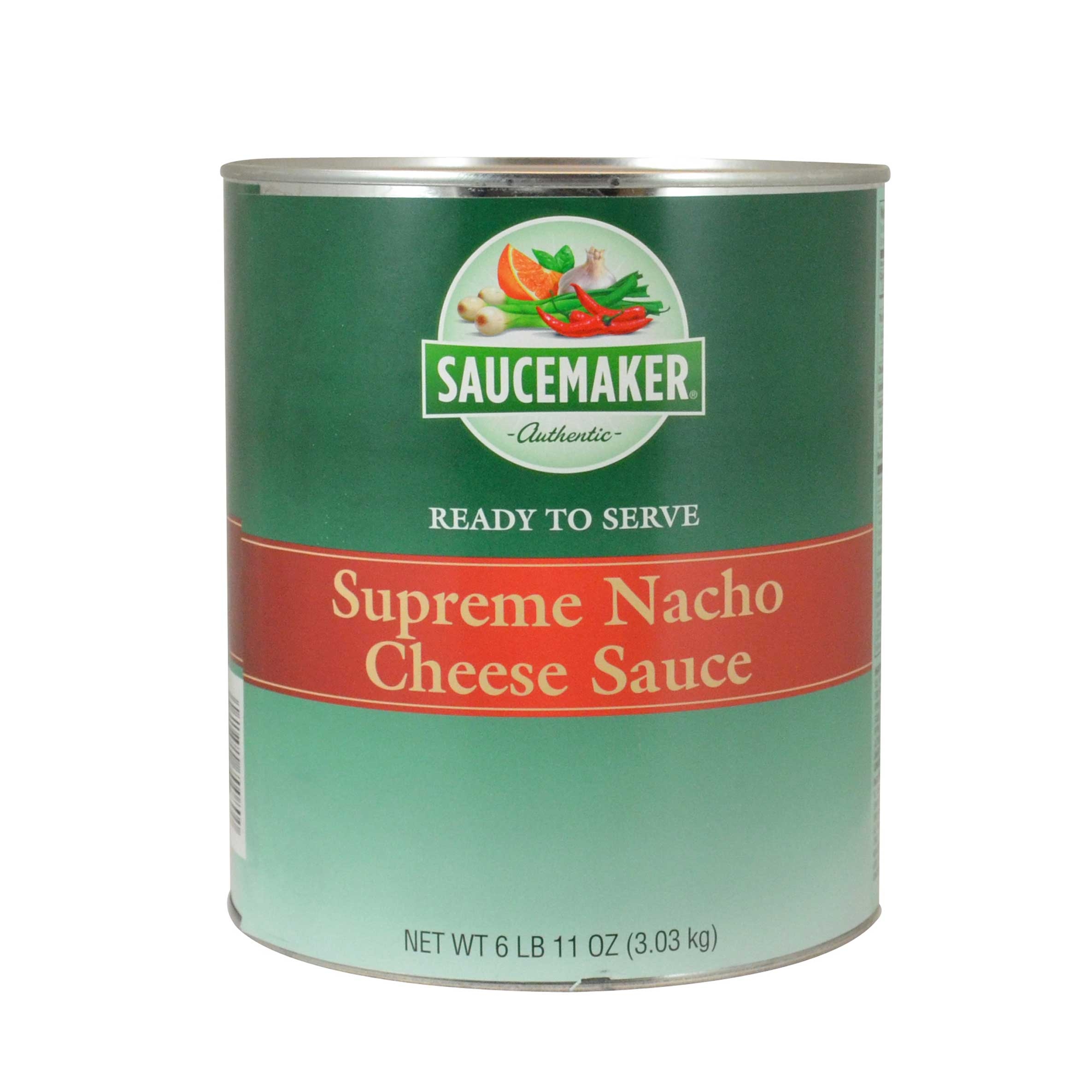 Saucemaker Supreme Nacho Cheese Sauce, Number 10 Can -- 6 cans per case.