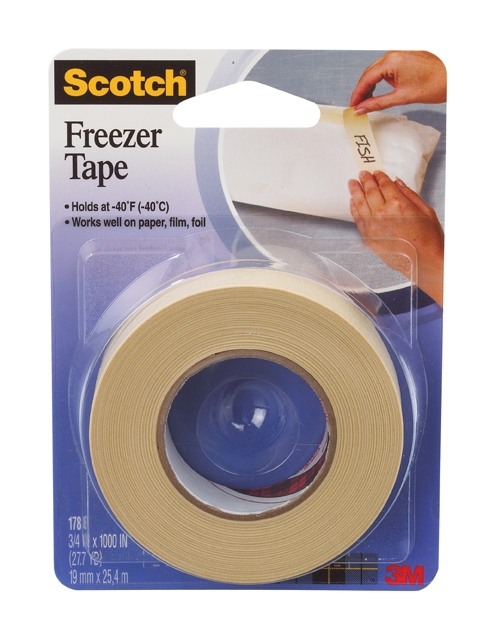 Scotch Freezer Tape, 3/4 x 1000 inch -- 24 per case.