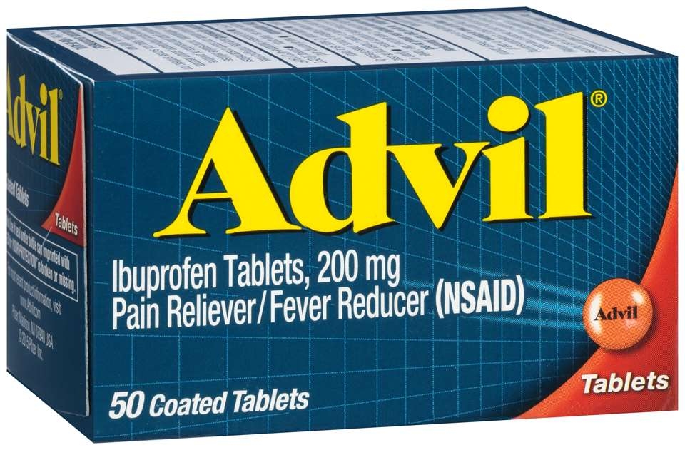 Advil Ibuprofen 200mg Fever Reducer Tablet, 50 per unit -- 36 per case