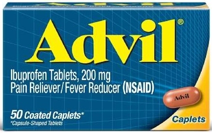 Advil Ibuprofen 200mg Pain Reliever Caplet, 50 per unit -- 36 per case