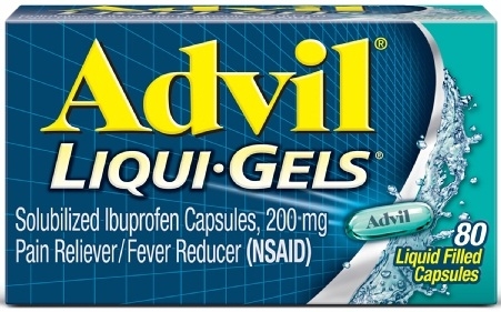Advil Liqui-Gels Solubilized 200mg Ibuprofen Liquid-Filled Capsule, 80 per unit -- 36 per case