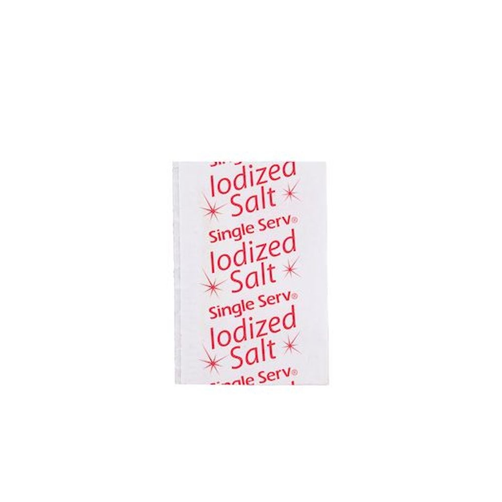 Single Serv Flat Salt Packet, 0.6 Gram -- 6000 per case.