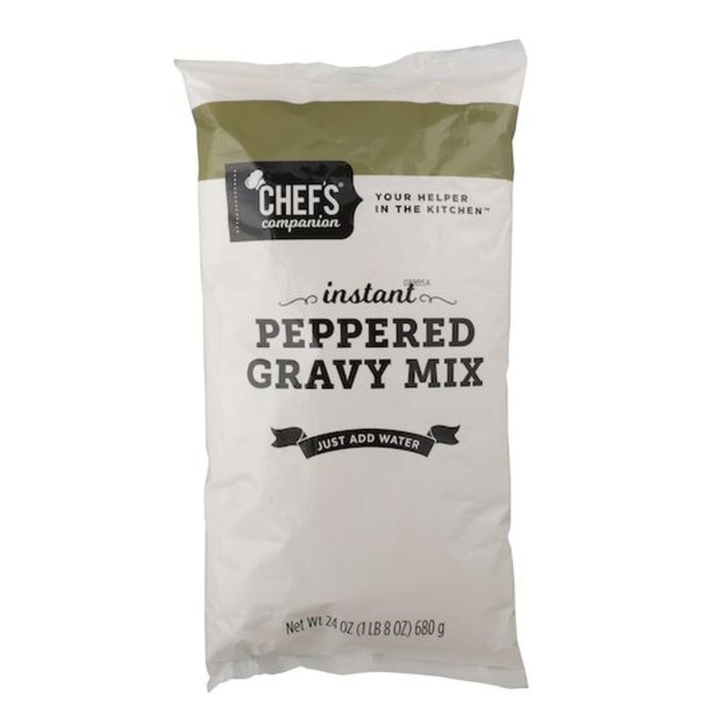 Chefs Companion Instant Pepper Gravy Mix No Added MSG, 24 Ounce -- 8 per case.