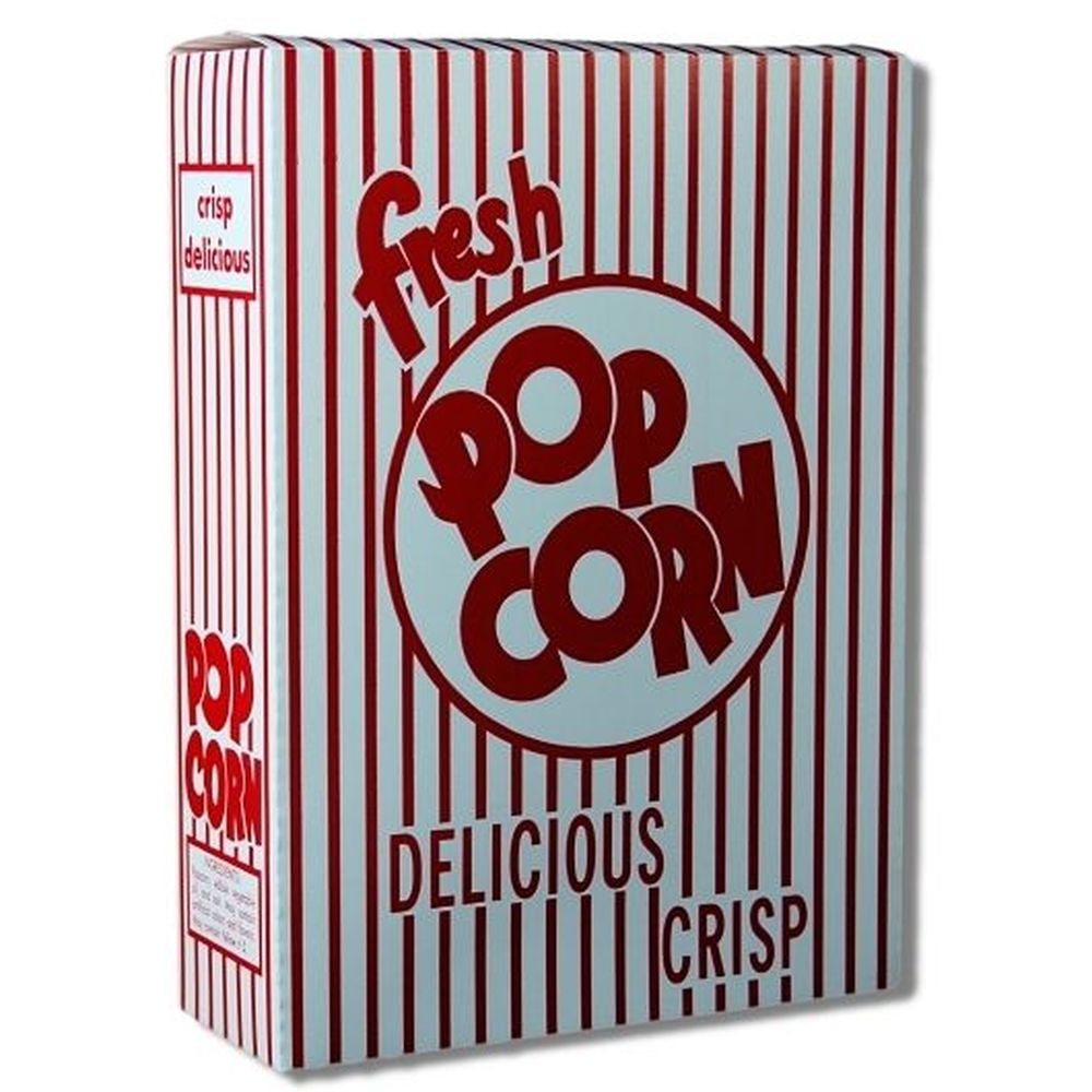 Great Western 6.05 Ounce Popcorn Box, 250 count