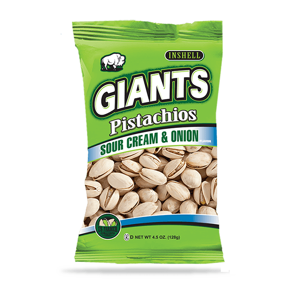 Giants Sour Cream Onion Pistachios, 4.5 Ounce -- 8 per case