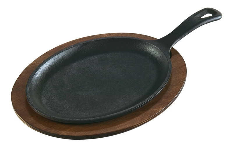 Lodge Oval Serving Griddle, 10 x 7.5 inch -- 6 per case.