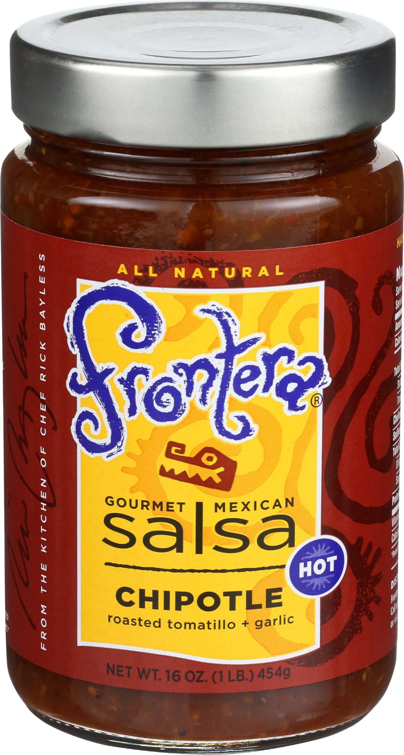 Frontera Gourmet Mexican Hot Chipotle Salsa, 16 Ounce -- 6 per case