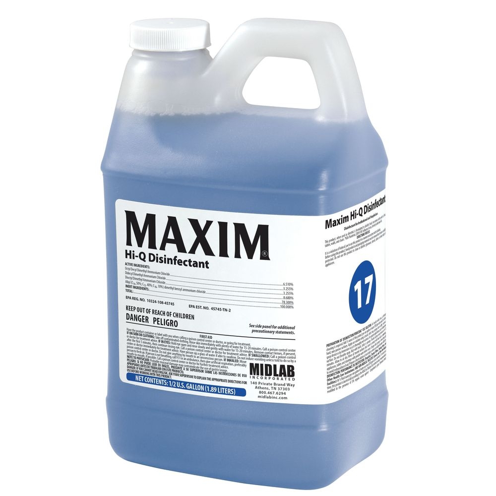 Maxim 6517 Floral Scent Hi-Q Disinfectant, 64 Ounce -- 4 per case