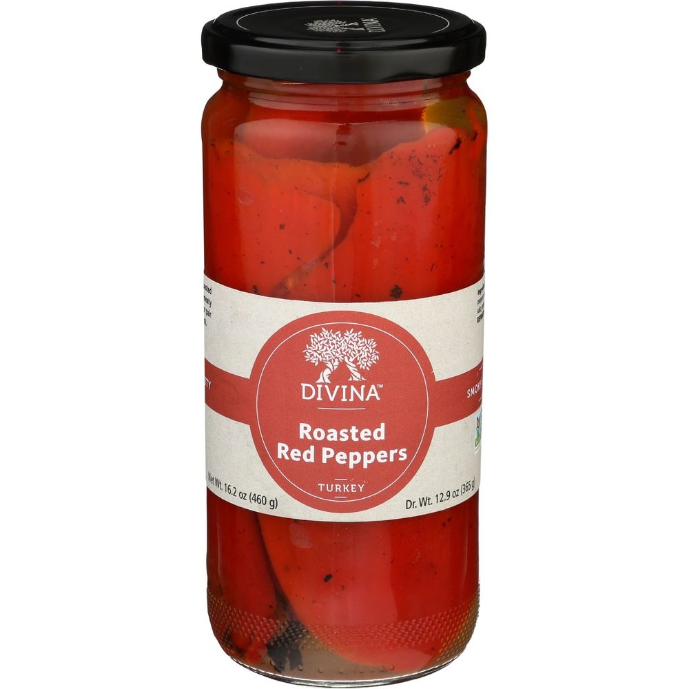 Divina Roasted Red Peppers, 16.2 Ounce -- 6 per case