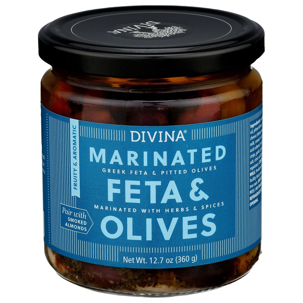 Divina Marinated Feta Olives, 12.7 Ounce -- 6 per case
