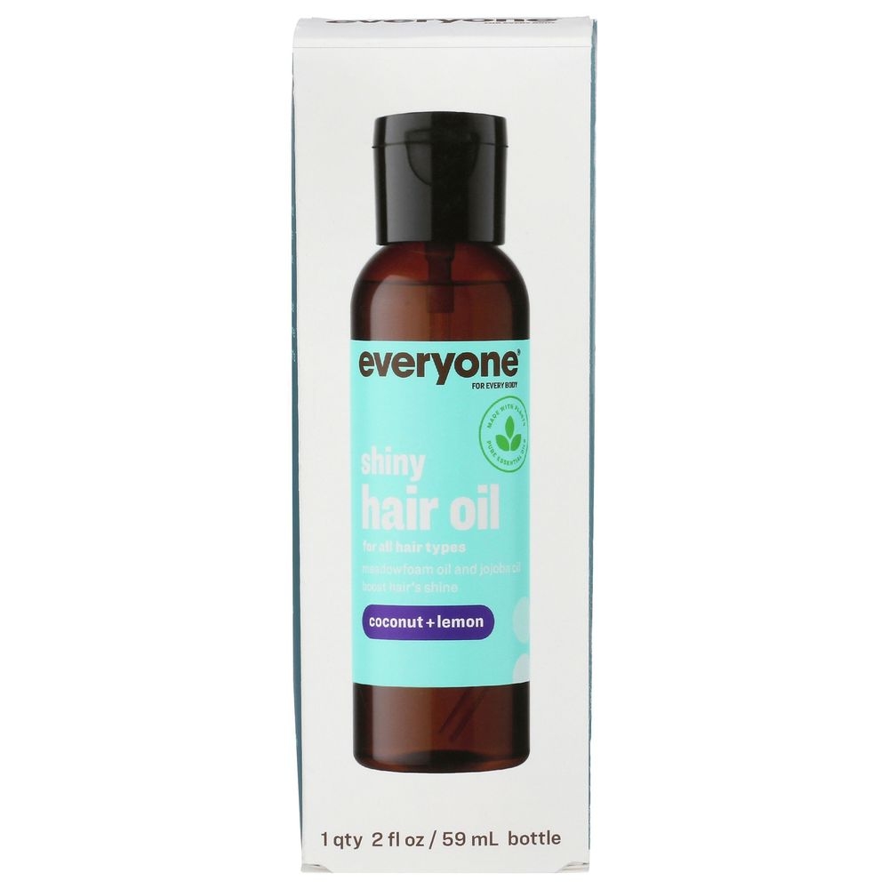 Everyone Coconut and Lemon Shiny Hair Oil, 2 Fluid Ounce