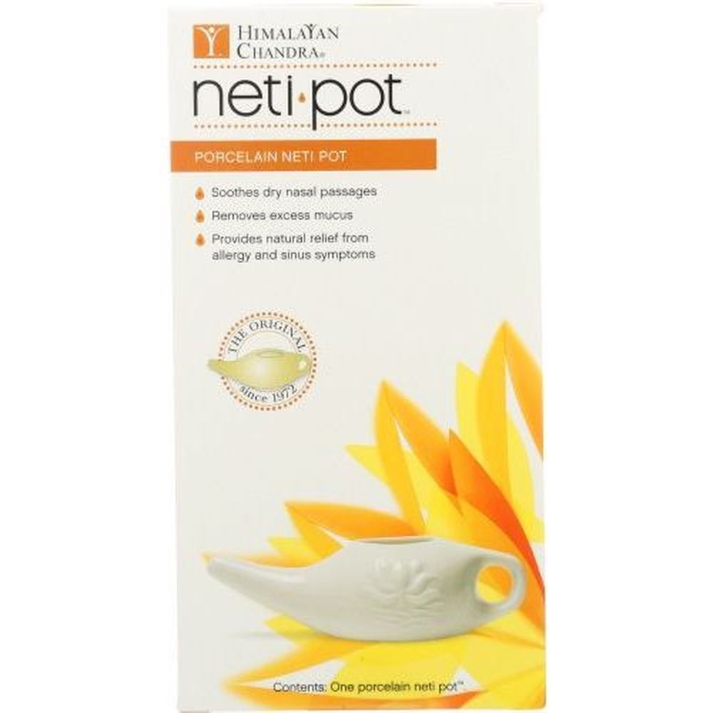 Himalayan Chandra Porcelain Neti Pot, 6 Ounce