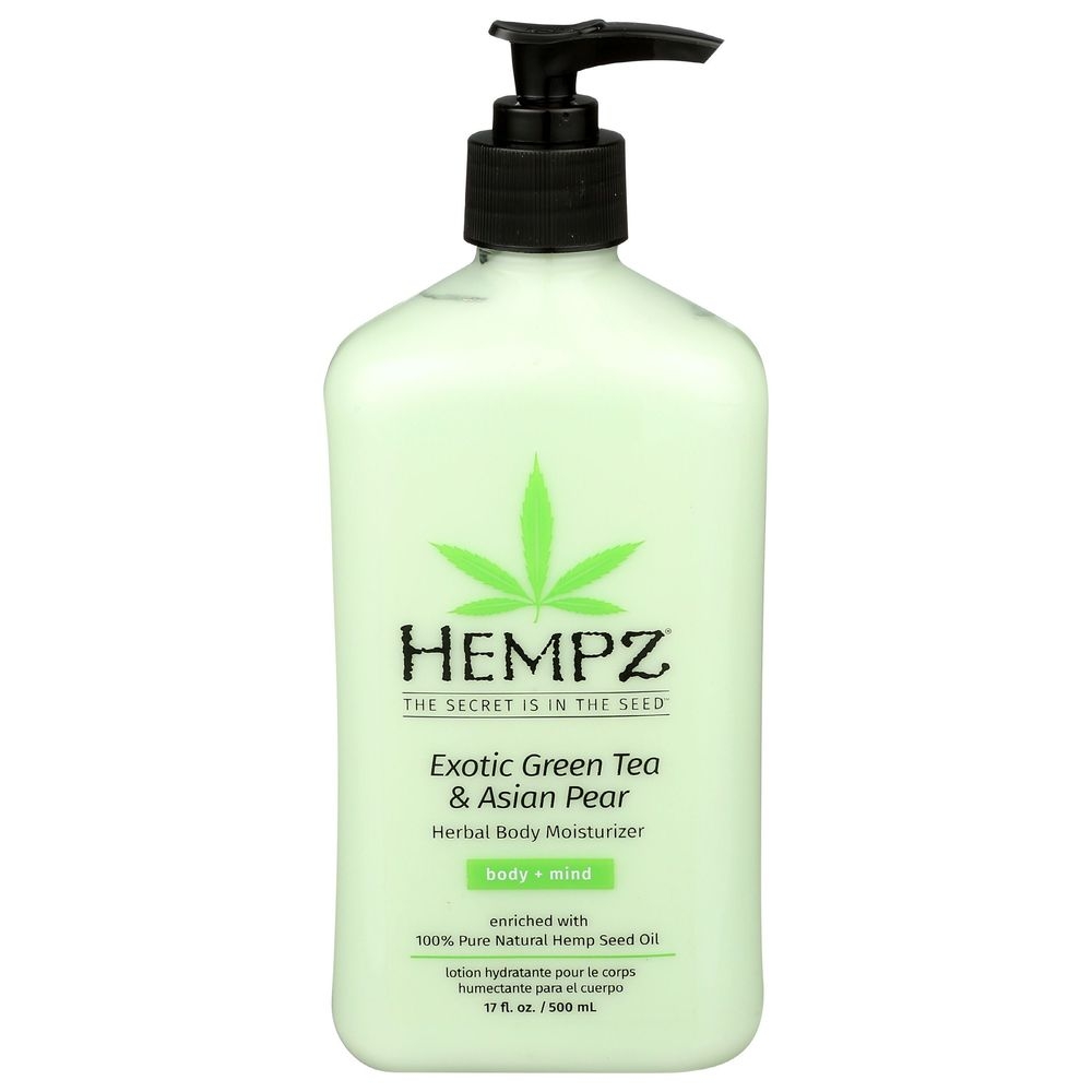 Hempz Exotic Green Tea and Asian Pear Herbal Body Moisturizer, 17 Fluid Ounce