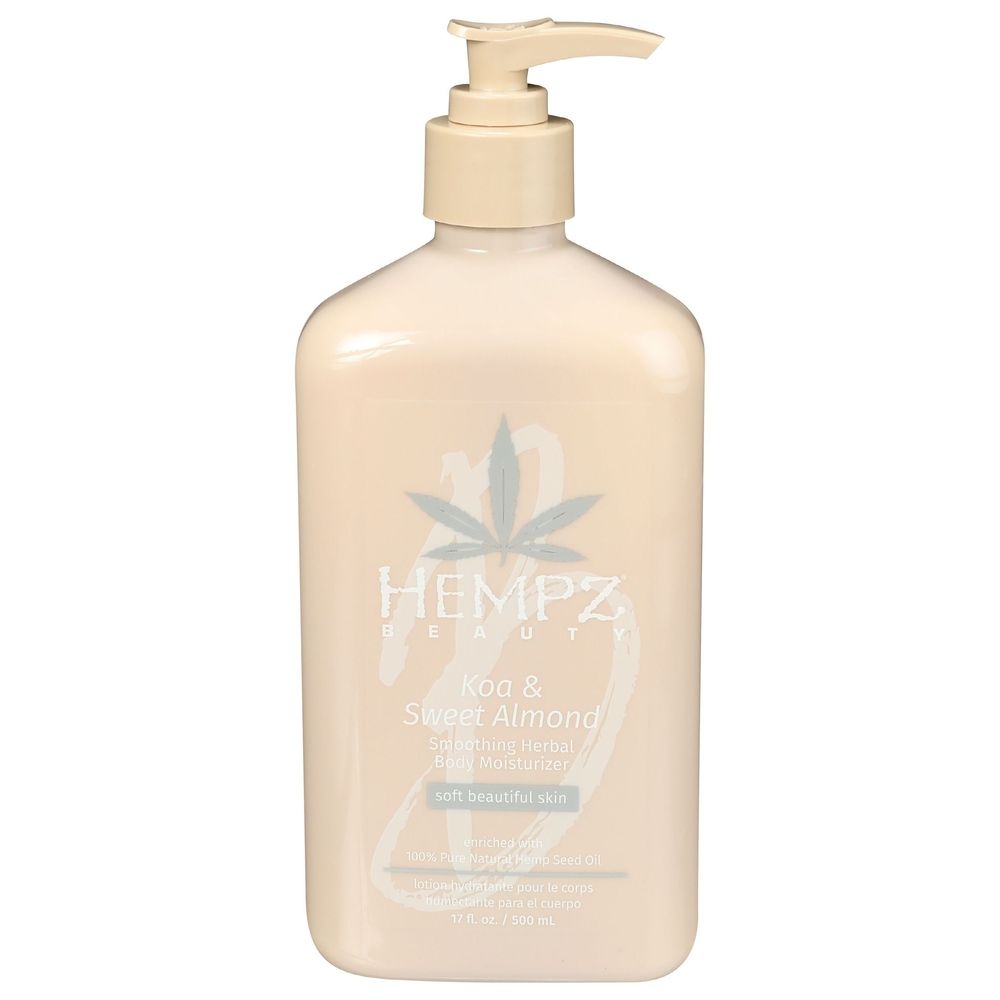 Hempz Koa and Sweet Almond Smoothing Herbal Body Moisturizer, 17 Fluid Ounce