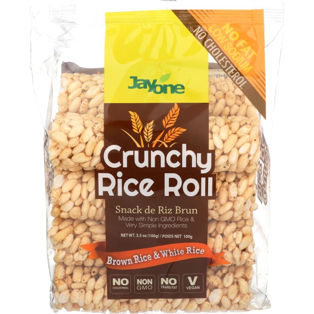 Jayone Crunchy Brown Rice and White Rice Roll, 3.5 Ounce -- 12 per case