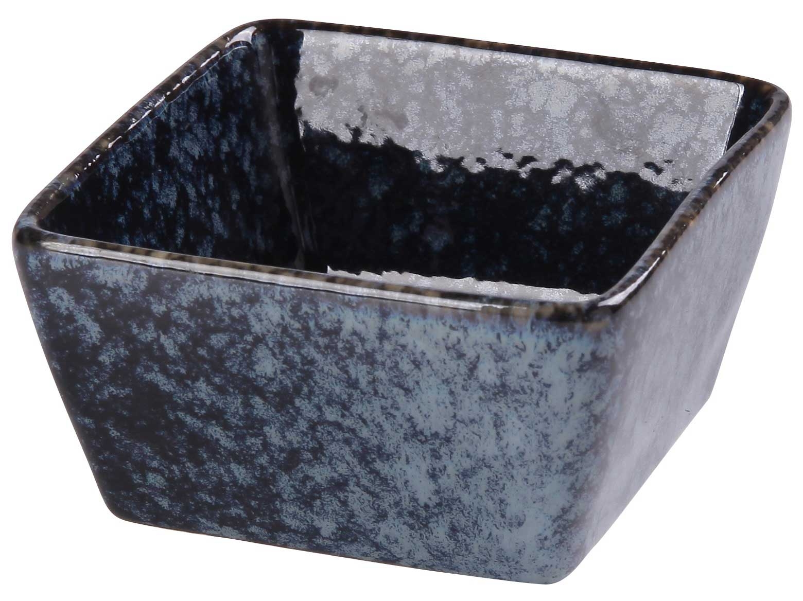 Yanco Blue Star Color Glazed Porcelain Blue Square Sauce Dish, 3.5 Ounce -- 48 per case