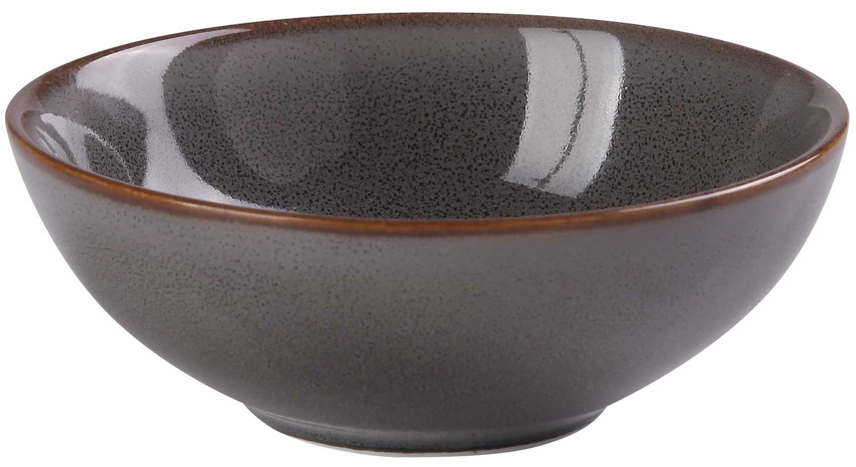 Yanco Peacock Color Glazed Porcelain Gray Soup Bowl, 6 Ounce -- 36 per case