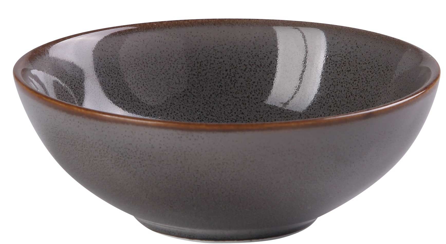 Yanco Peacock Color Glazed Porcelain Gray Ramen/Noodle Bowl, 45 Ounce -- 12 per case