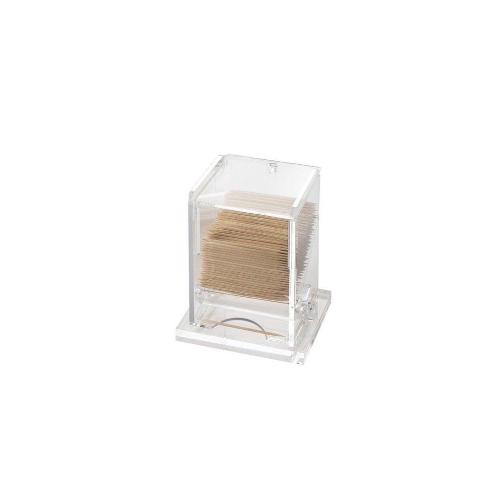 Cal-mil Classic Clear Unwrapped Toothpick Dispenser, 3 3/4 X 3 1/4 X 5 1/4 Inch