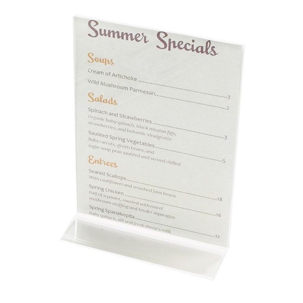 Cal-Mil Classic Upright Tabletop Cardholder, 8 1/2 x 11 inch