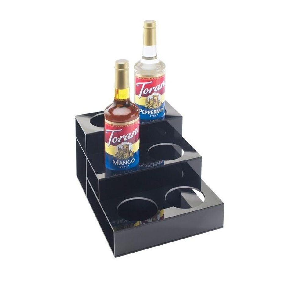 Cal-mil Black Acrylic 3 Tier Bottle Organizer, 9.50 X 12.75 X 6.50 Inch