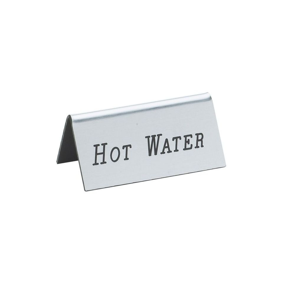 Cal-Mil Silver HOT WATER Beverage Tent, 3 x 1 1/2 inch