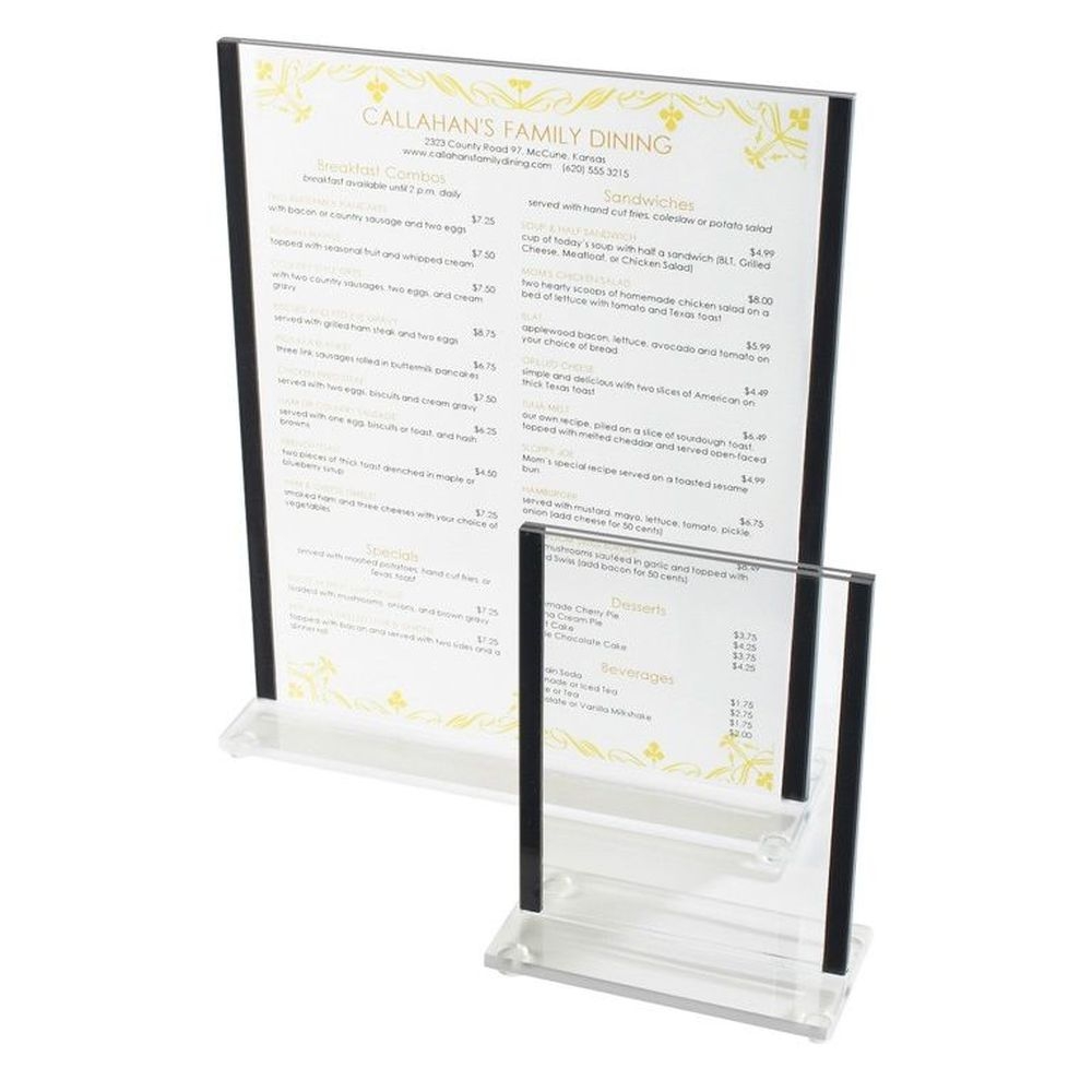 Cal-Mil Classic Black Trim Card Holderr, 4 x 6 inch