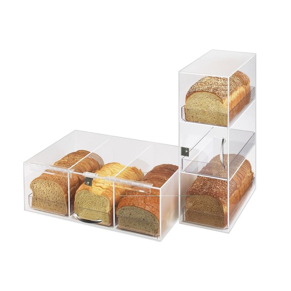 Cal-mil Classic 3 Tier Bread Display Case With Clear Tray, 7 X 12 X 20 Inch