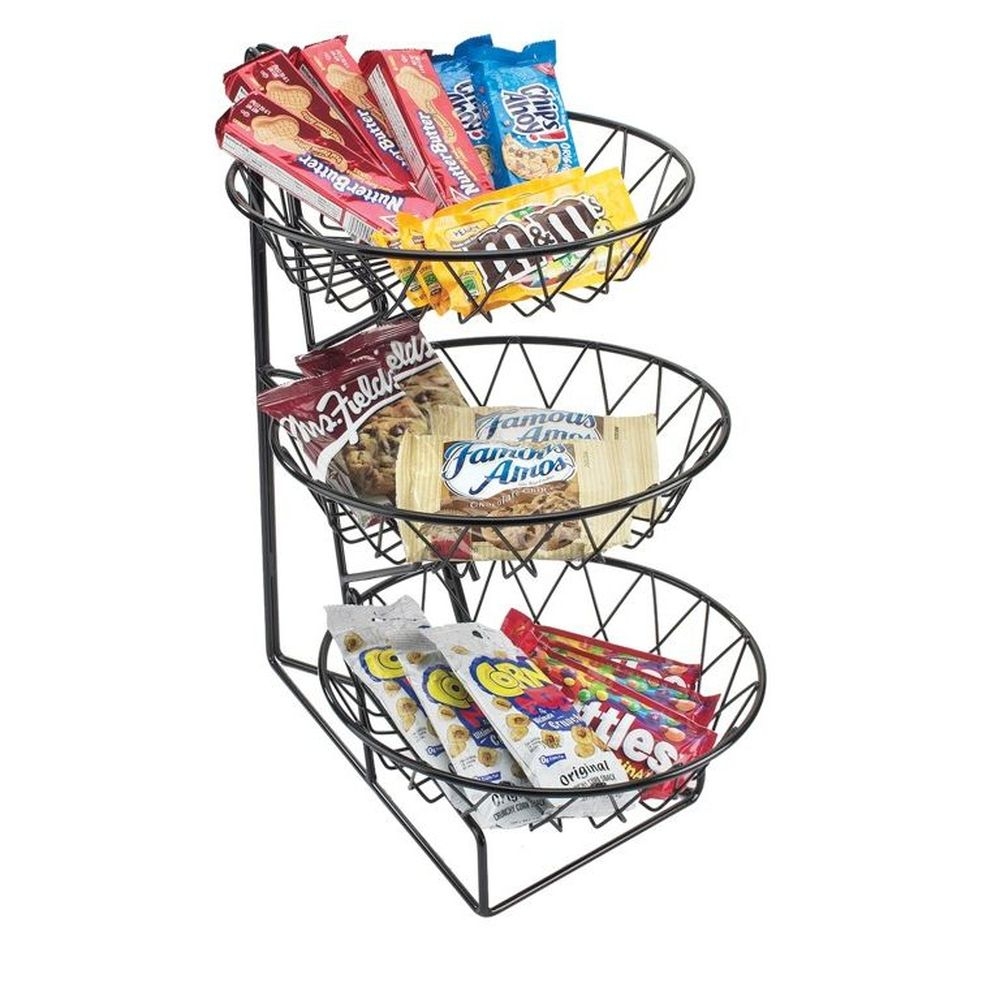Cal-Mil Black Round Wire Merchandiser, 12 x 18 x 22 inch
