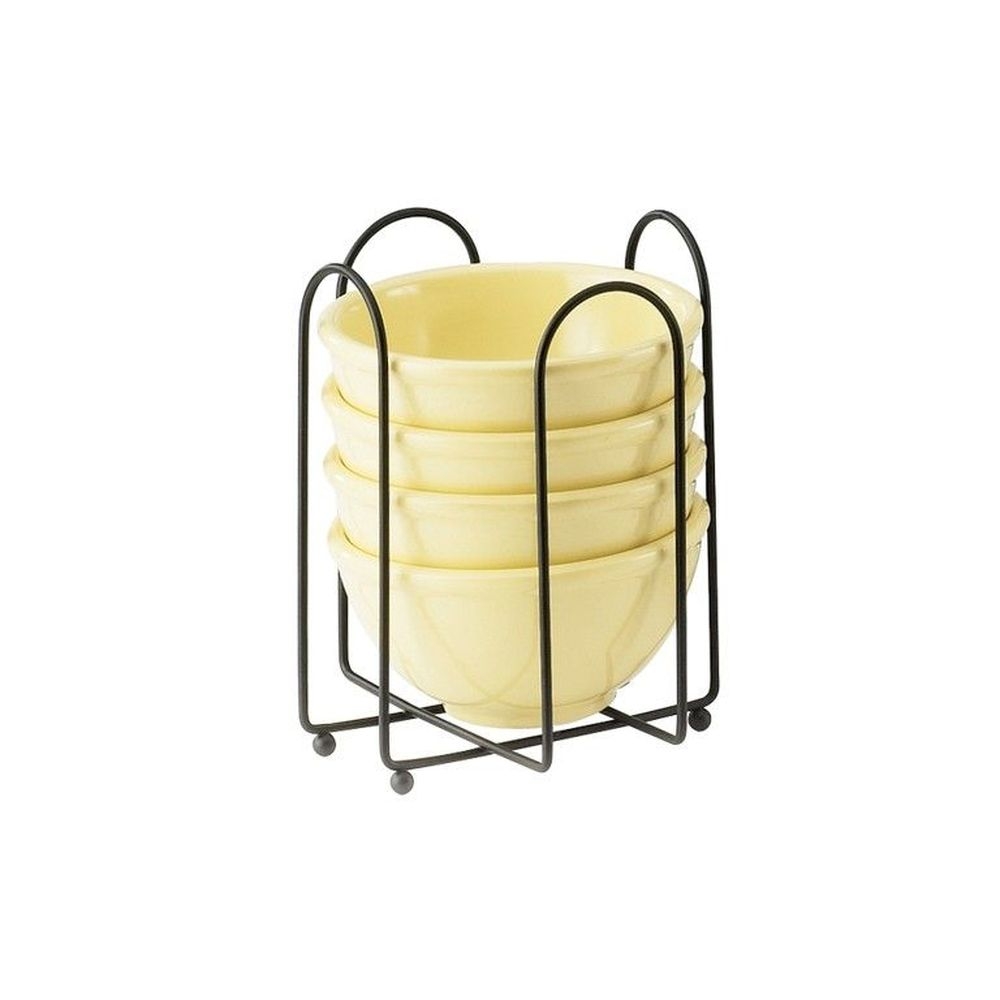 Cal-Mil Black Wire Frame Bowl Holder, 6 1/2 x 6 1/2 x 8 inch