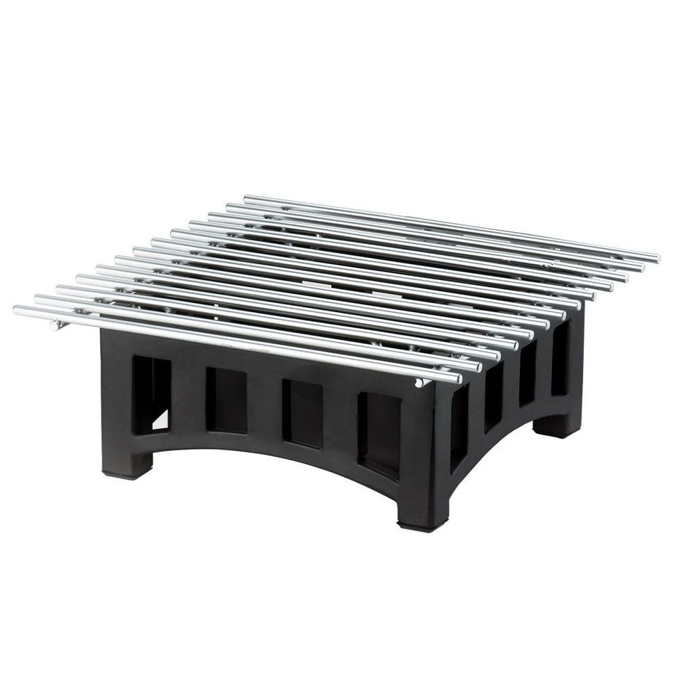 Cal-mil Mission Black Square Chafer Alternative With Grill, 10.25 X 10 X 7.5 Inch