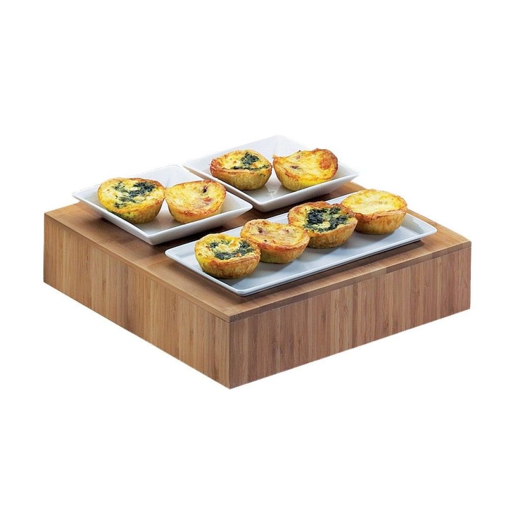 Cal-Mil Bamboo Cube Riser, 12 x 12 x 3 inch