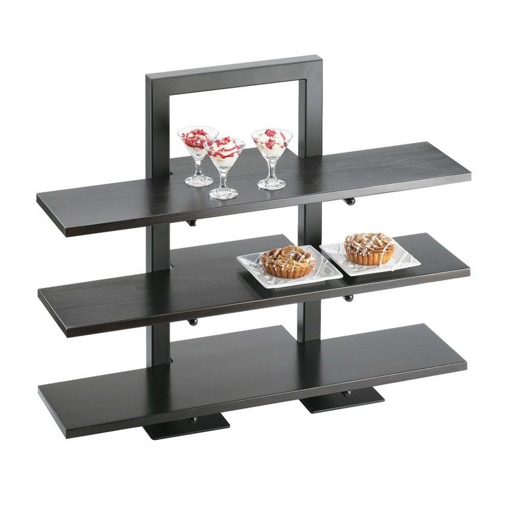 Cal-Mil Black Three Tier Frame Riser, 18.25 x 11 x 25 inch