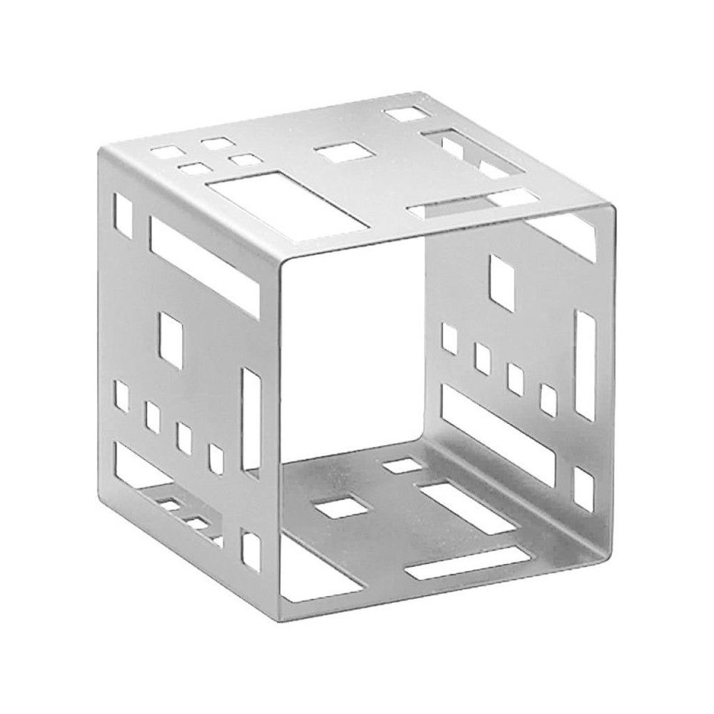 Cal-Mil Stainless Steel Squared Cube Riser, 9 x 9 x 9 inch
