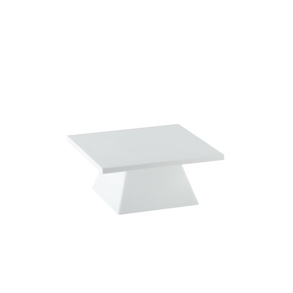 Cal-Mil White Acrylic Small Square Pedestal Riser, 9.5 x 9.5 x 4.625 inch
