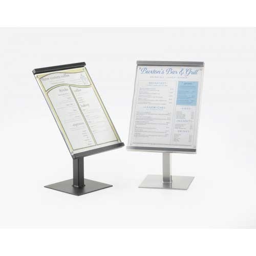 Cal Mil Black One by One Metal Magnetic Sign Display, 8.75 x 8.75 x 15.5 inch.