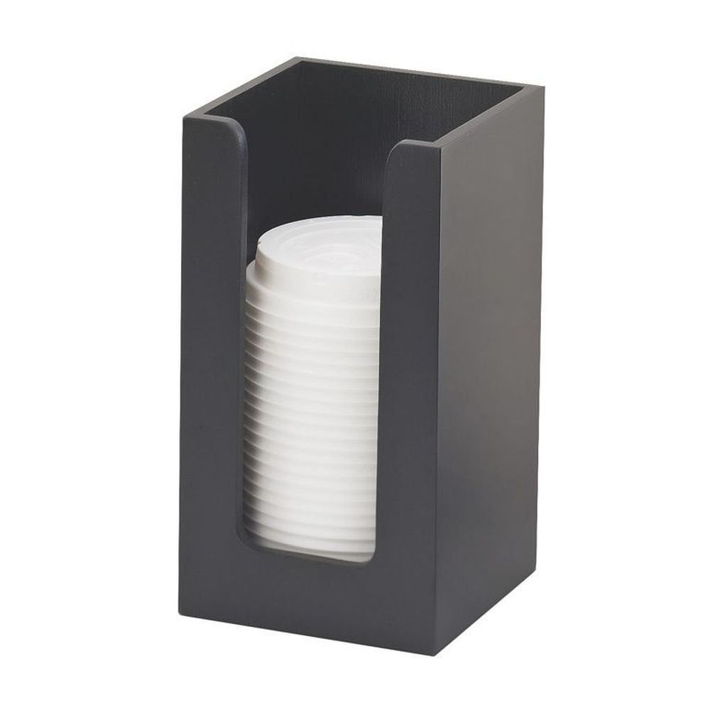 Cal-mil Midnight Bamboo Single Countertop Cup And Lid Organizer, 4.5 Inch Width X 4.5 Inch Depth X 8 Inch Height