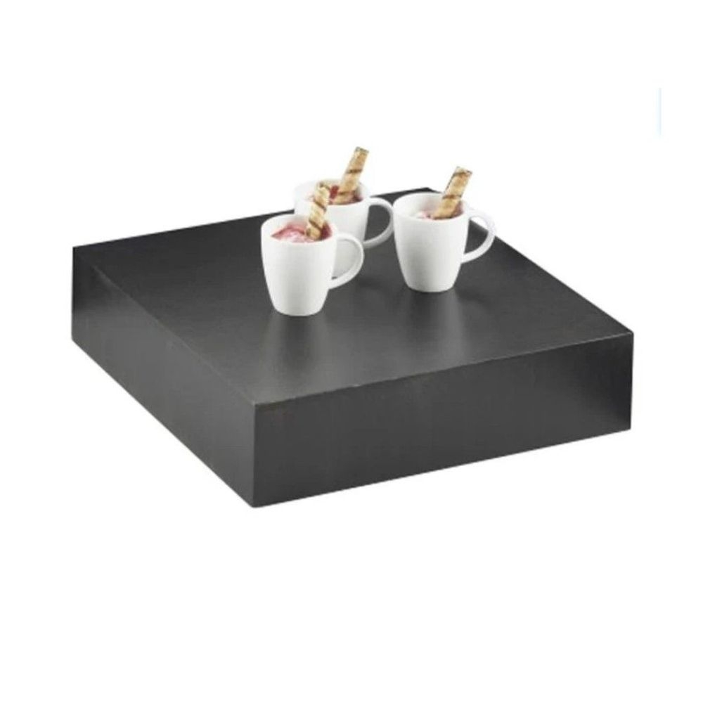 Cal-Mil Midnight Bamboo Cube Riser, 12 x 12 x 3 inch