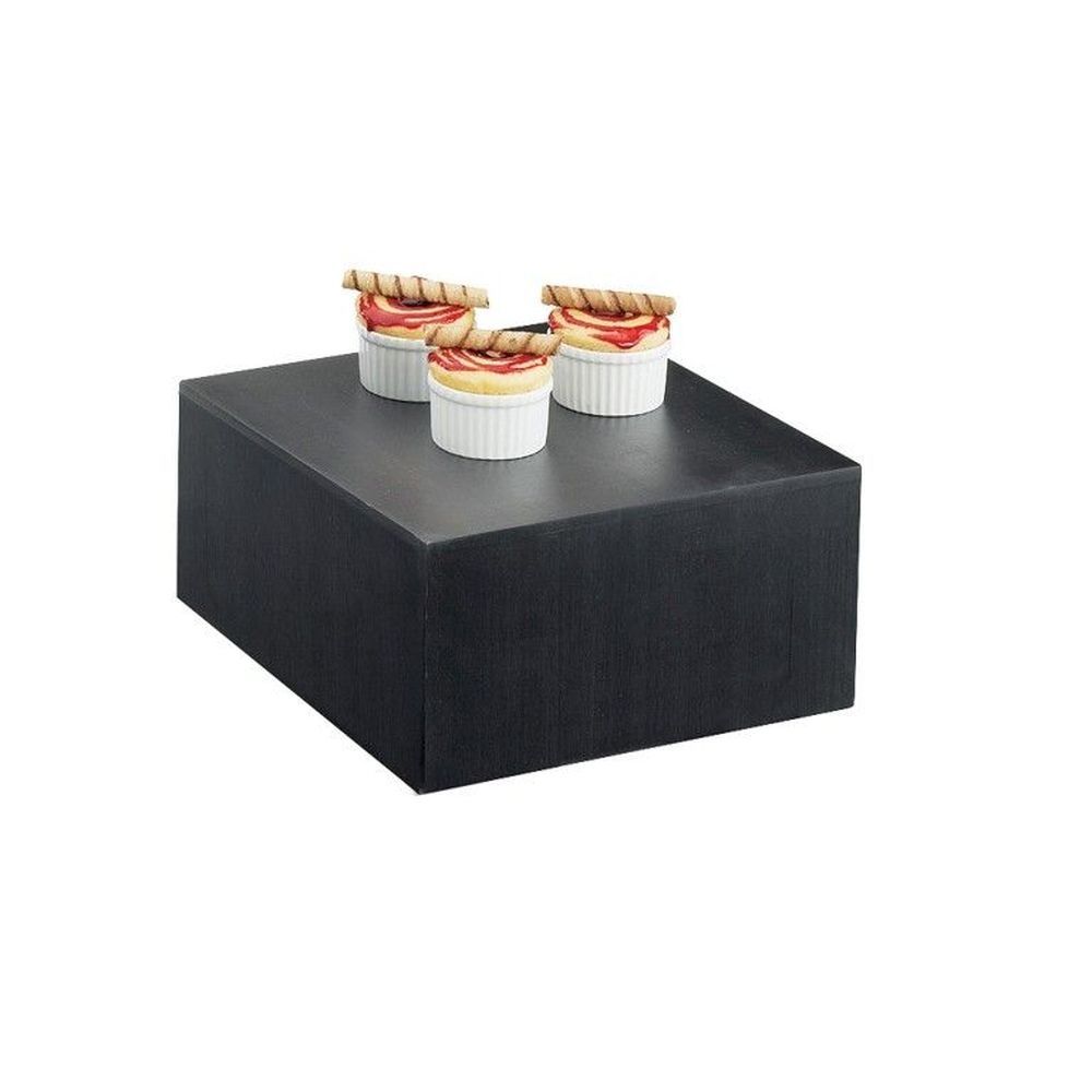 Cal-Mil Midnight Bamboo Cube Riser, 12 x 12 x 6 inch
