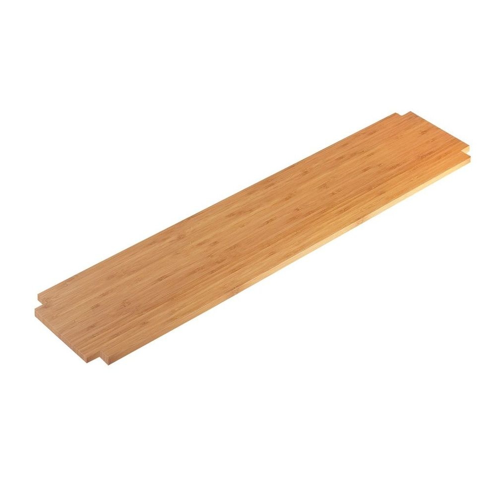 Cal-Mil Bamboo Rectangular Shelf for Interlink Elevation Risers, 7 x 32 x .25 inch -- 3 per case