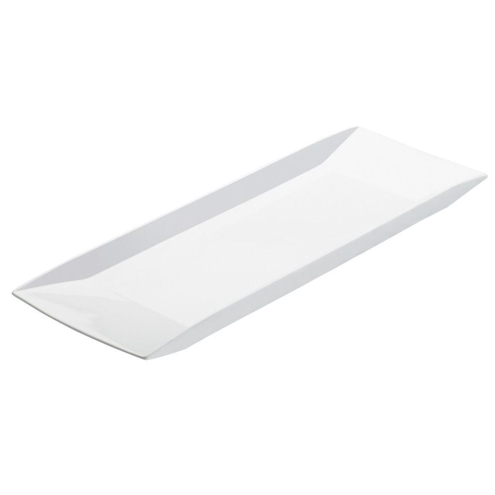 Cal-Mil White Melamine Long Platter, 23 x 7 x 1 inch