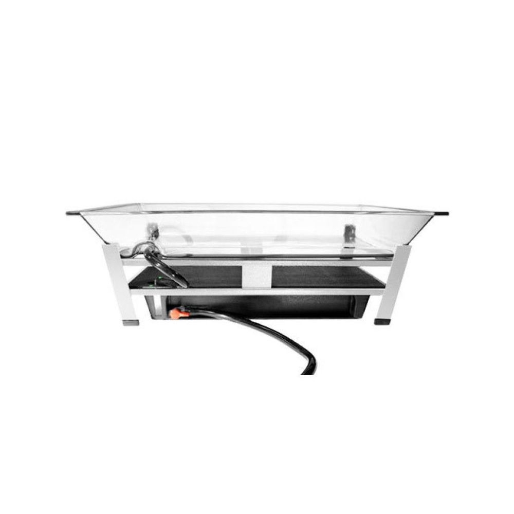 Cal-Mil Large Ultimate Platinum Ice Housing System with Ice Pan Water Contaminant Unit and LED Lighting, 19 x 27 x 8 inch
