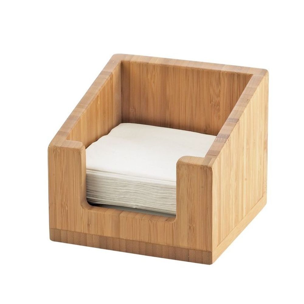 Cal-mil Bamboo Napkin Holder, 6.25 X 6.25 X 5.5 Inch