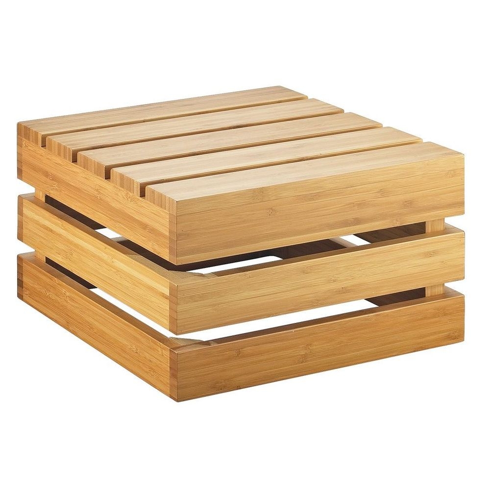 Cal-Mil Bamboo Crate Riser, 12 x 12 x 7 inch