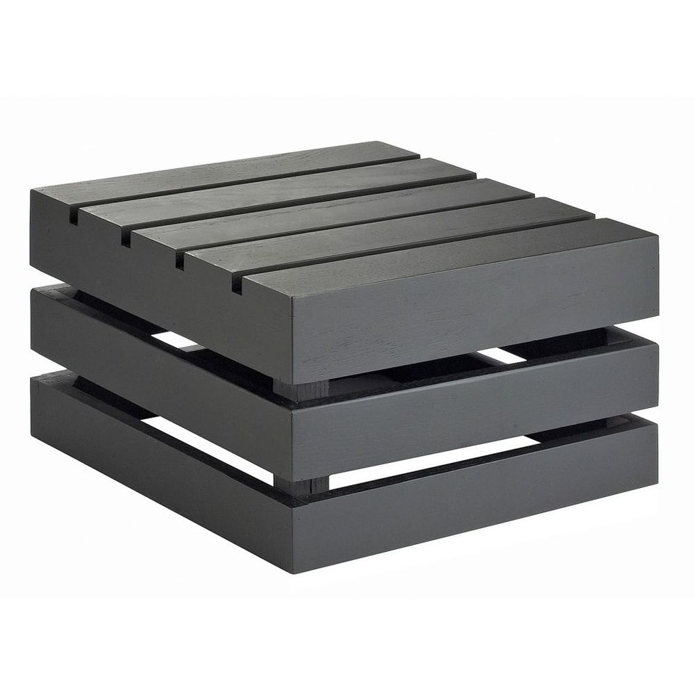 Cal-Mil Midnight Bamboo Crate Riser, 12 x 12 x 7 inch