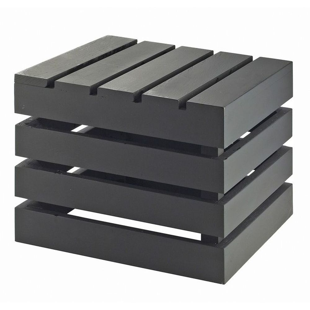 Cal-Mil Midnight Bamboo Crate Riser, 12 x 12 x 10 inch