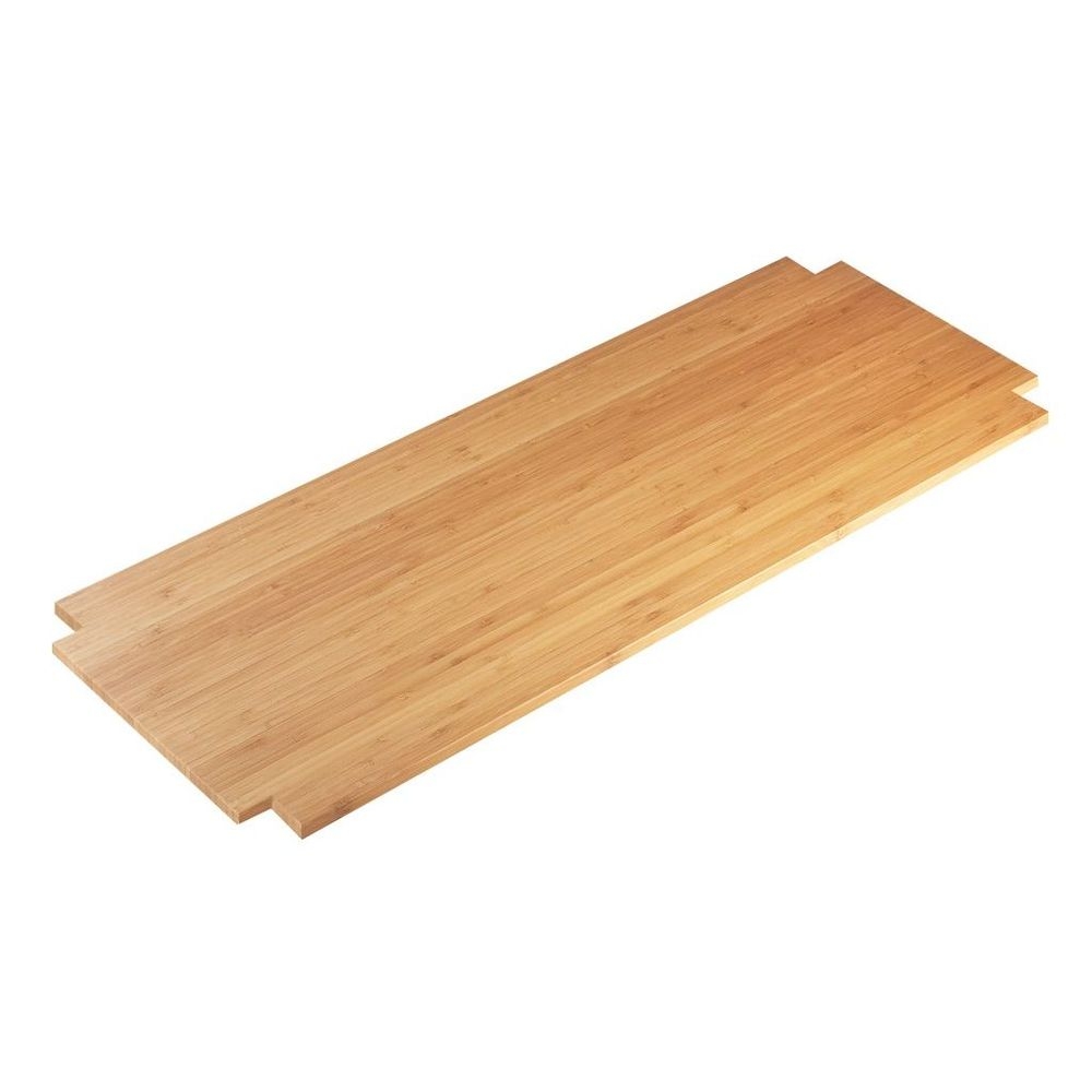Cal-Mil Bamboo Rectangle Riser Shelf, 32 x 12 x 0.5 inch -- 3 per case
