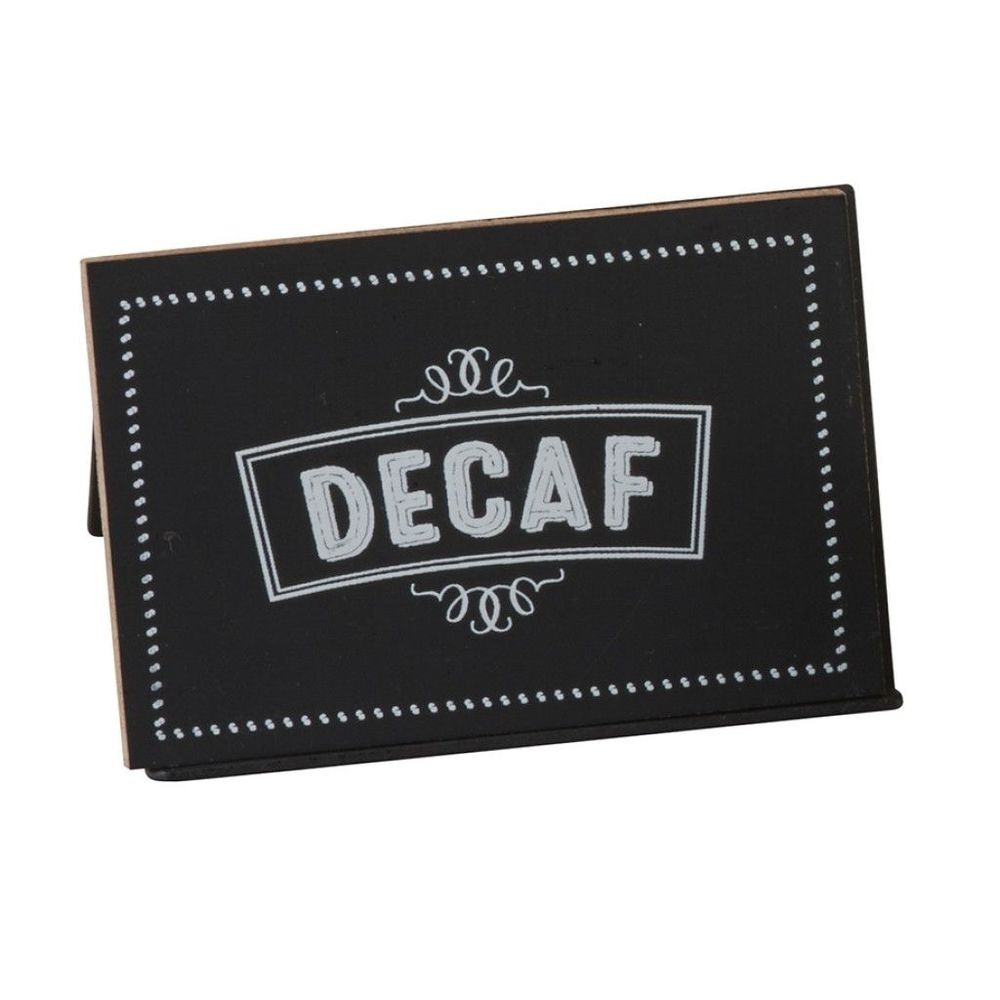 Cal-Mil Chalkboard Beverage Sign with Decaf Print, 3 x 2 x 2 inch